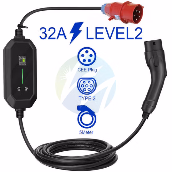 Mode 2 Type1 EV Charger with Cable