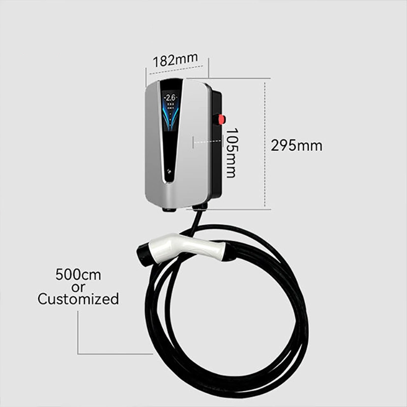 7kw 11kw 22kw 16A Compact and Portable EV Charger with 4.5m Cable Electric Vehicle Charging Wallbox EV Charger